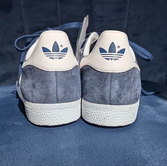 Adidas Gazelle Navy White Suede Sneakers Women's - Picture 4 of 9